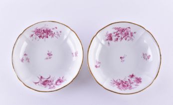 2 bowls KPM Berlin 19th century