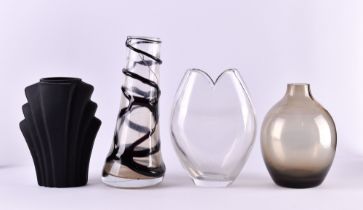 Group of glass designer vases 60s - 70s