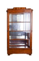 Biedermeier glass display cabinet