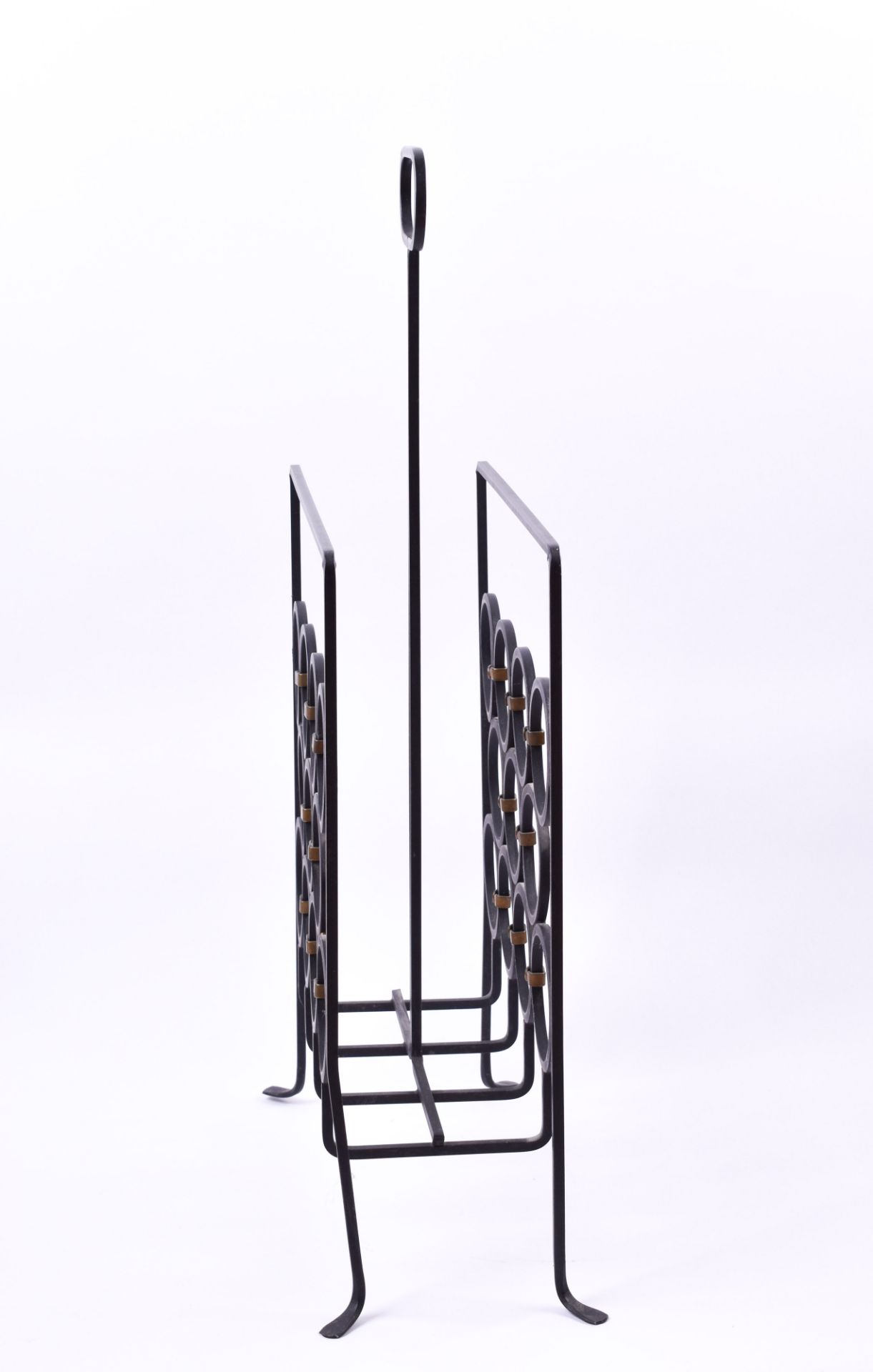 Vintage magazine rack in brutalist style mid-century early 60s - Image 2 of 2