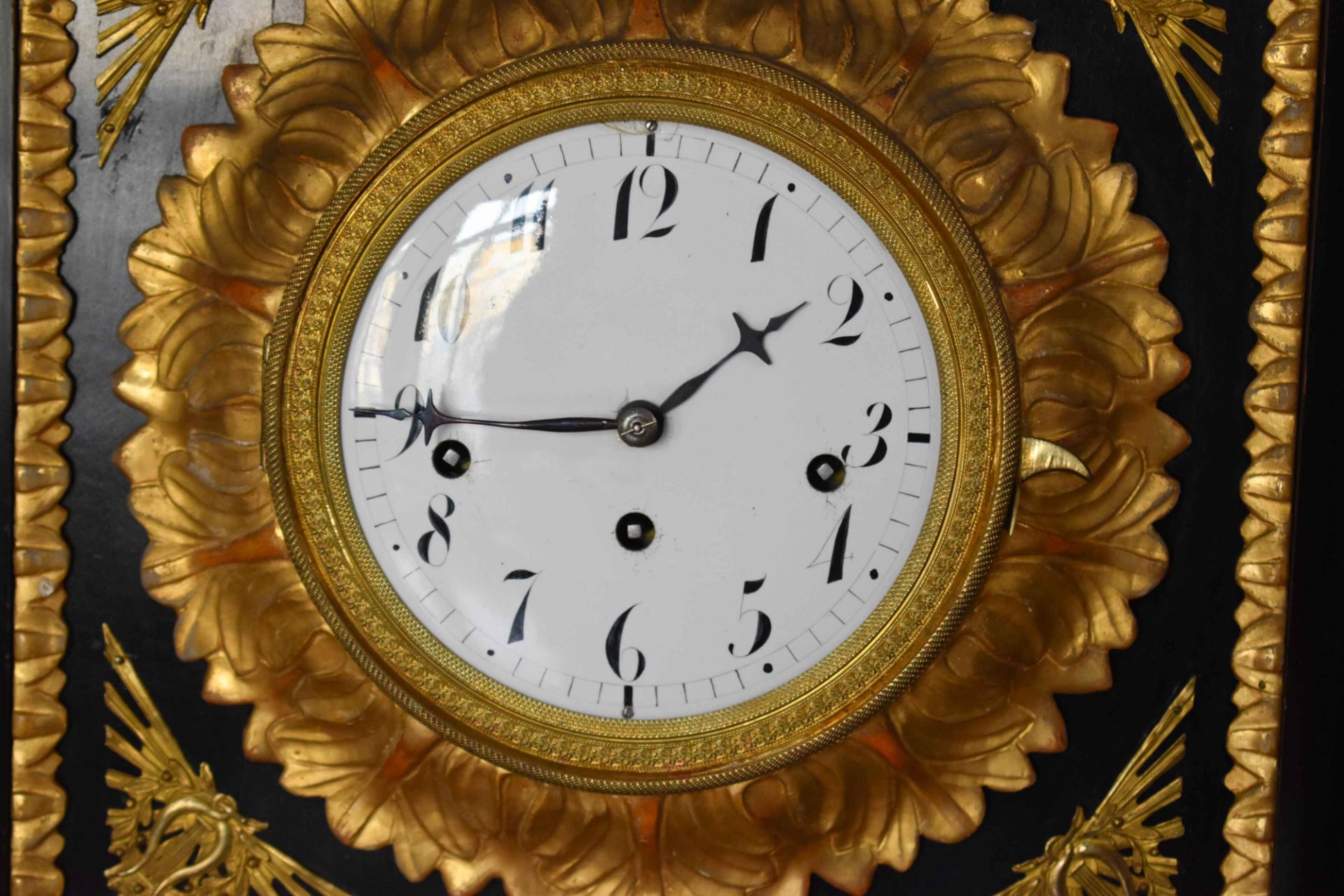Biedermeier frame clock - Image 2 of 3
