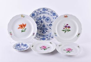 Konvolut 6 Teller Meissen