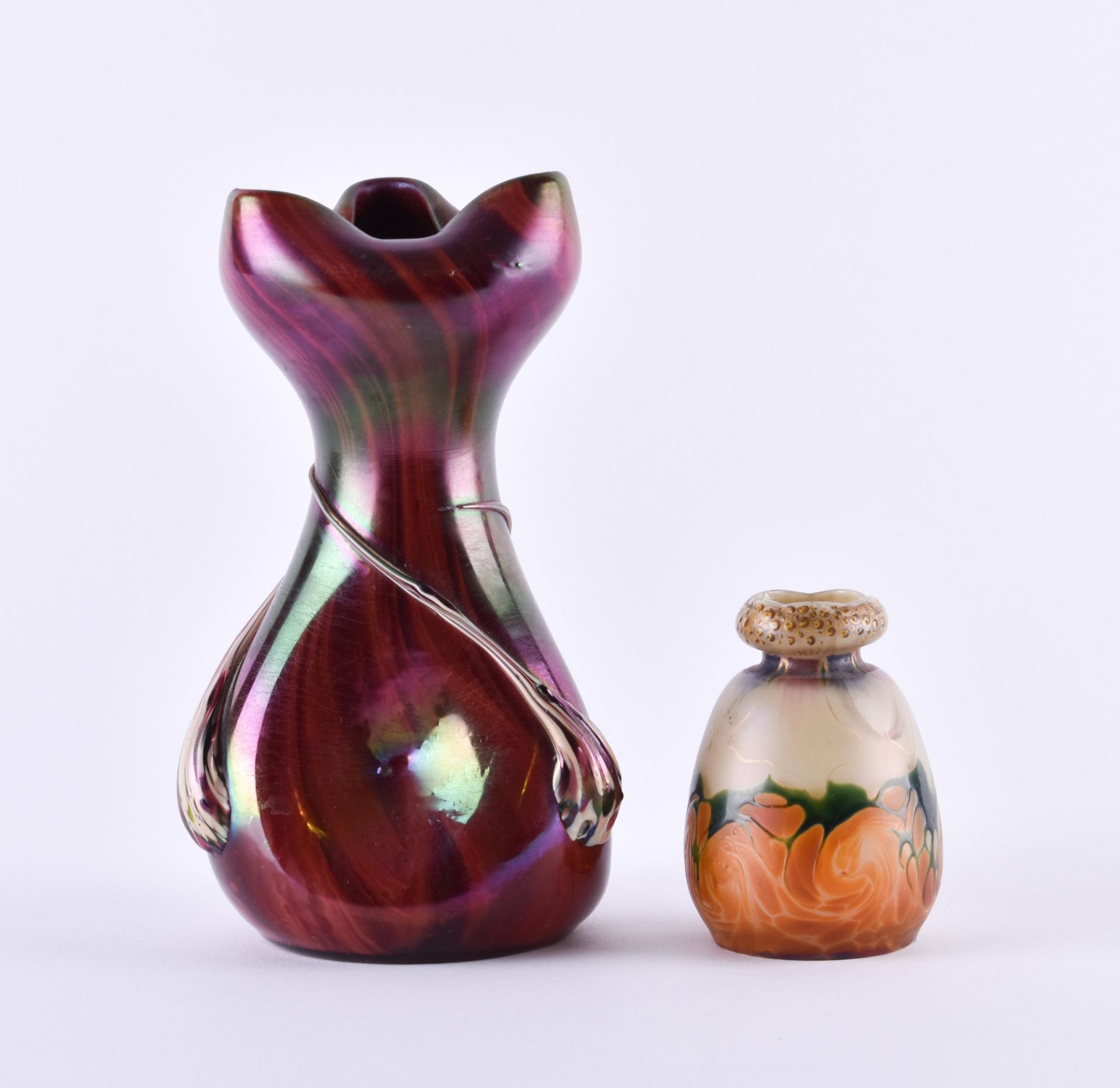 2 Art Nouveau vases - Image 2 of 4