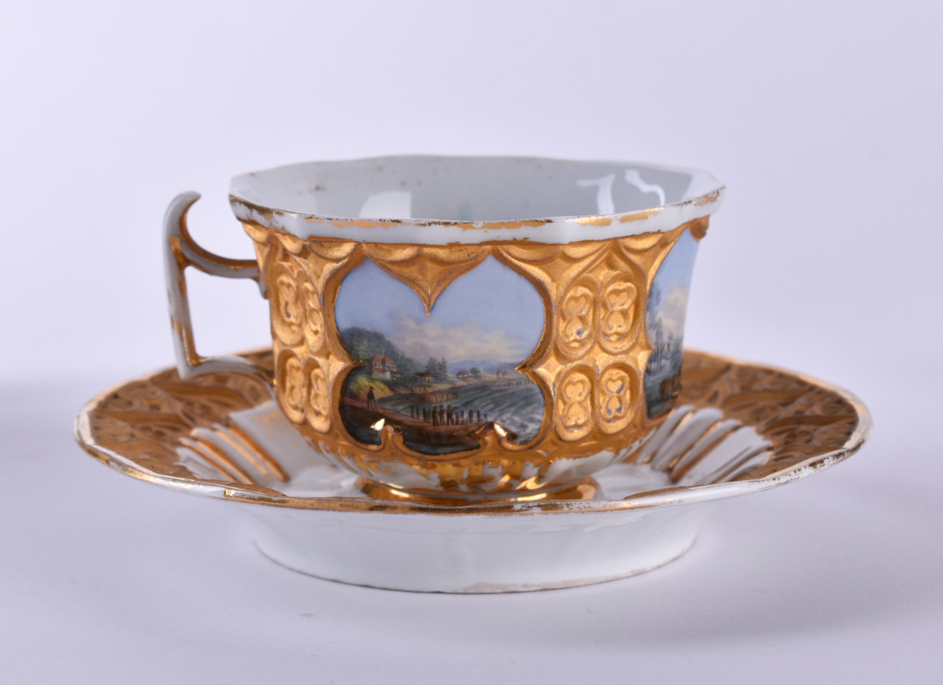Cup with saucer Meissen early 19th century - Image 3 of 6