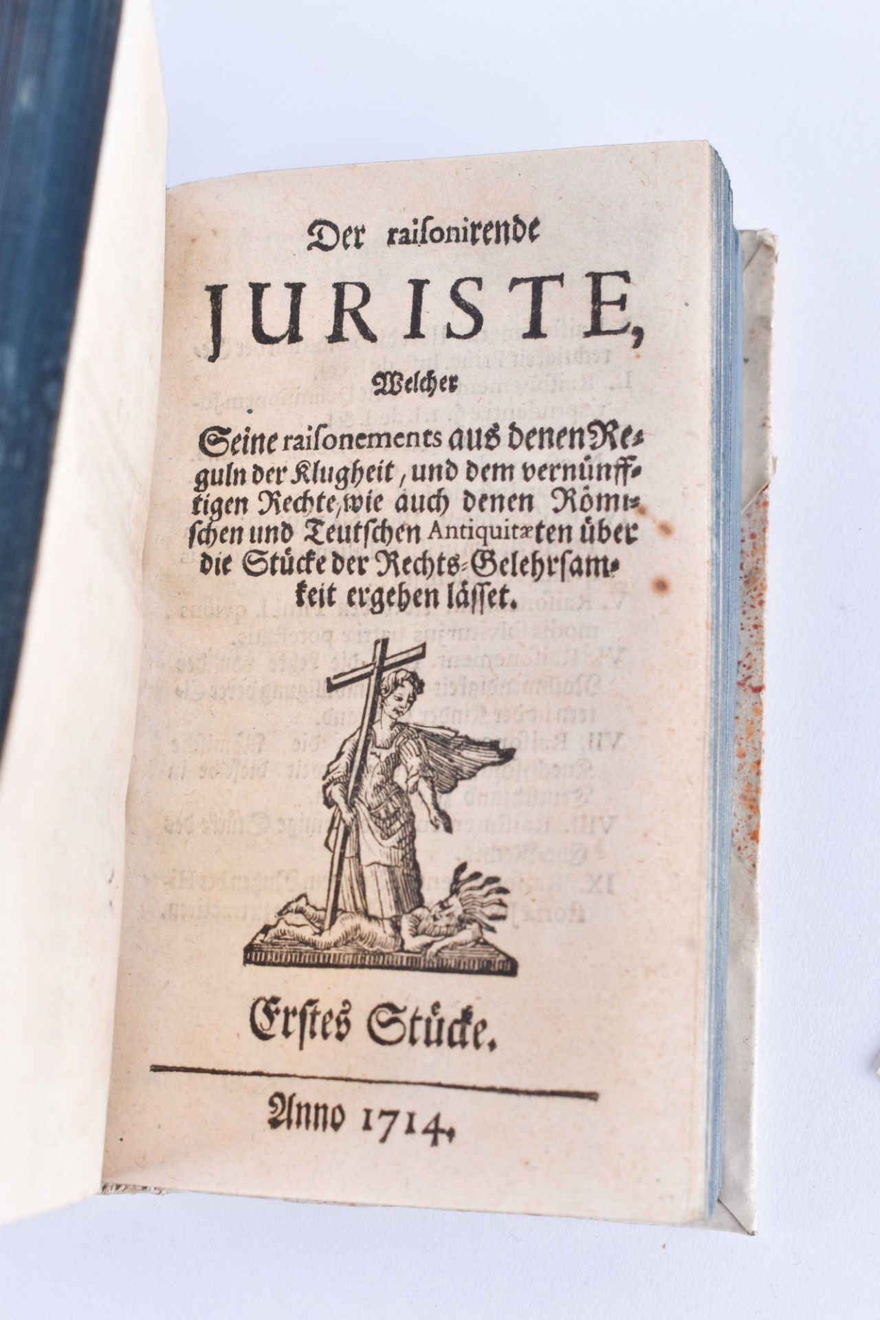Aphotegmarta - Advocaten Der raisonirende Jurist 1714 - Image 5 of 5