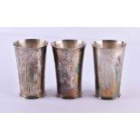 3 silver cups