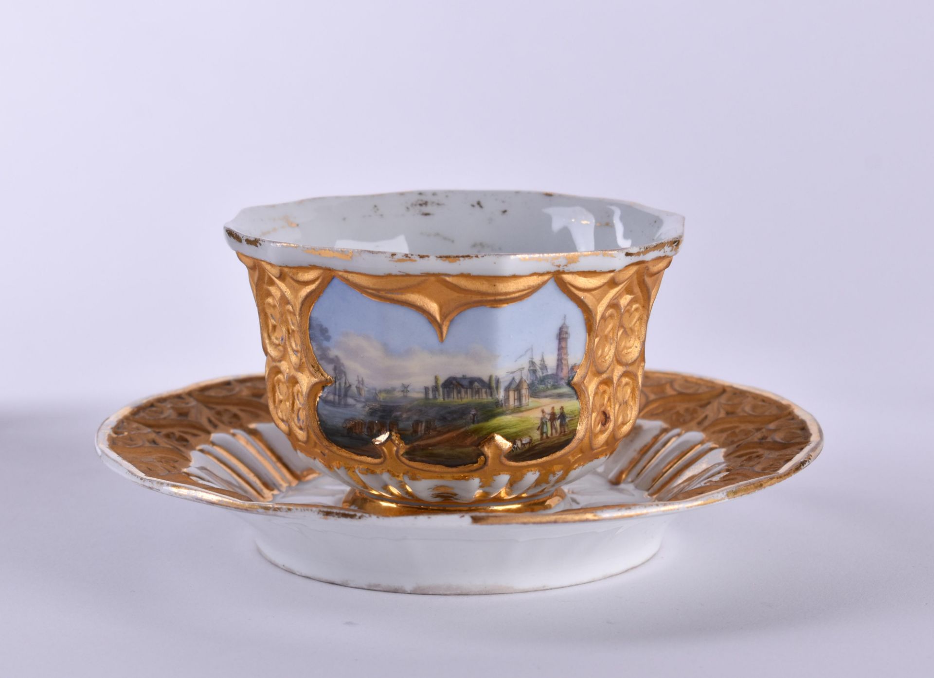 Cup with saucer Meissen early 19th century - Image 2 of 6