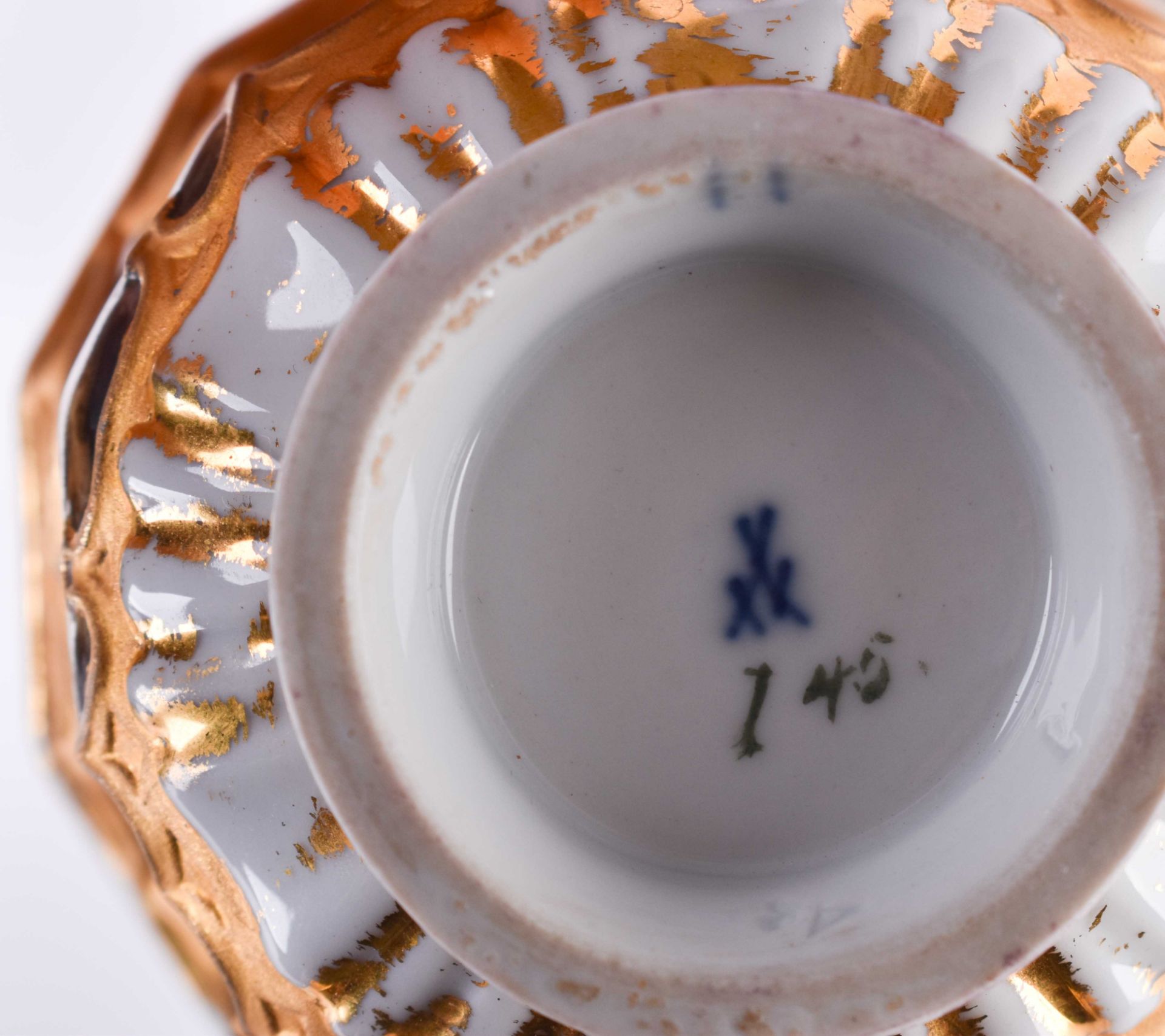 Cup with saucer Meissen early 19th century - Image 6 of 6