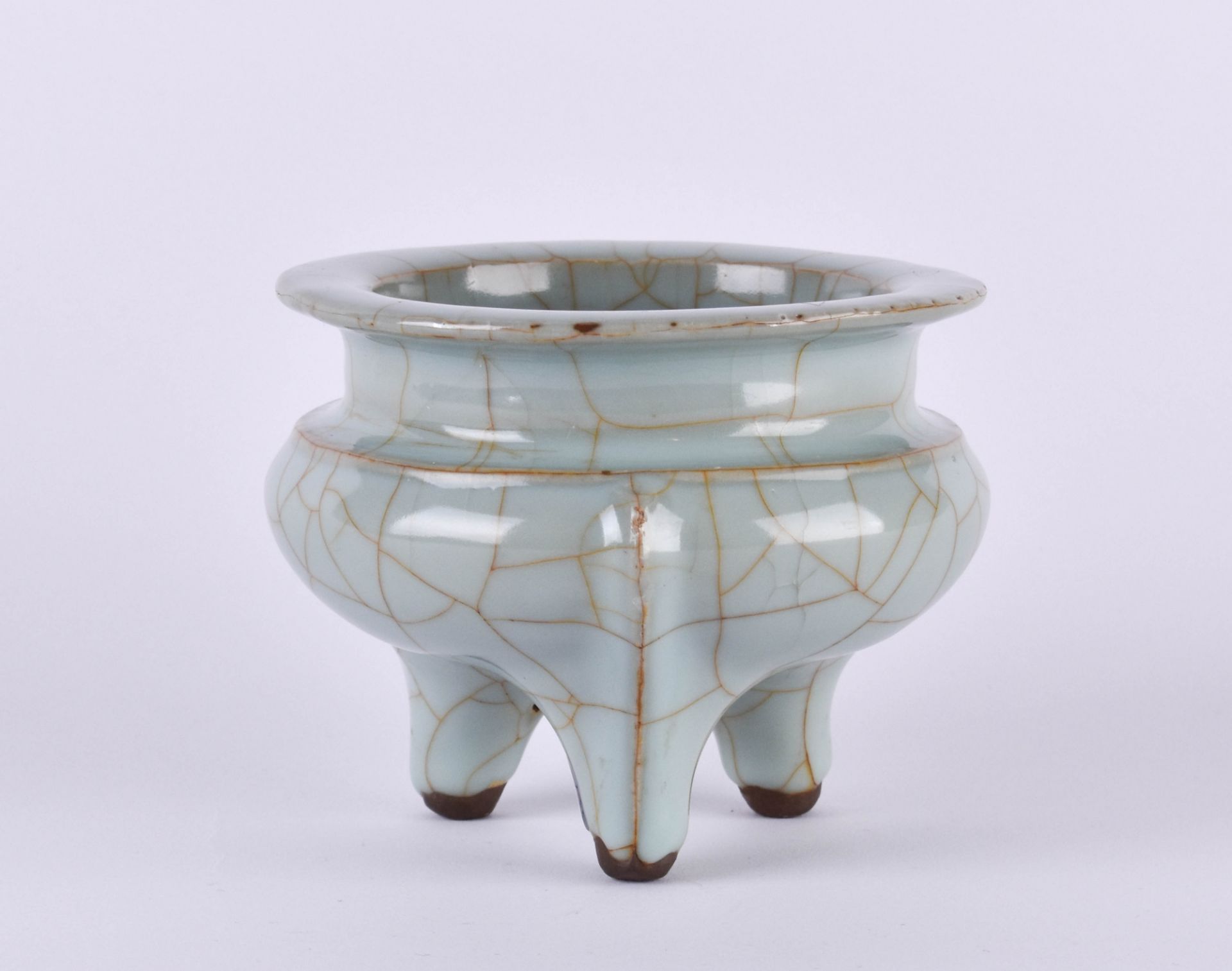 Celadon incense burner China in Song style, 18th/19th century - Image 2 of 4