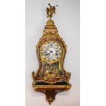 large imposing Boulle clock with console, Paris 18th century 