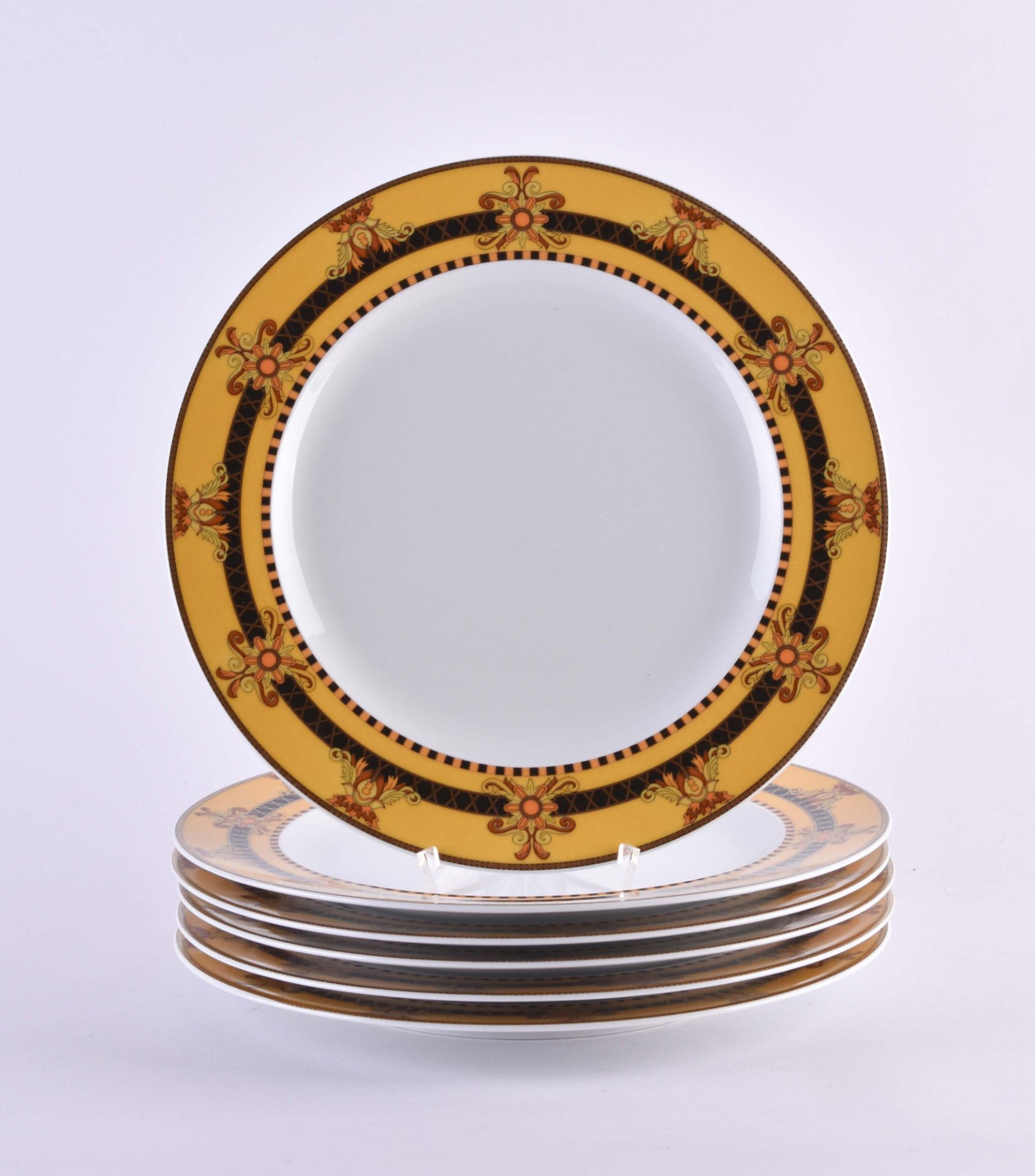 6 dinner plates Rosenthal Versace Barocco 