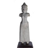 Figur der weiblichen Gottheit, möglicherweise Uma, wohl Khmer 12./13. Jhd.