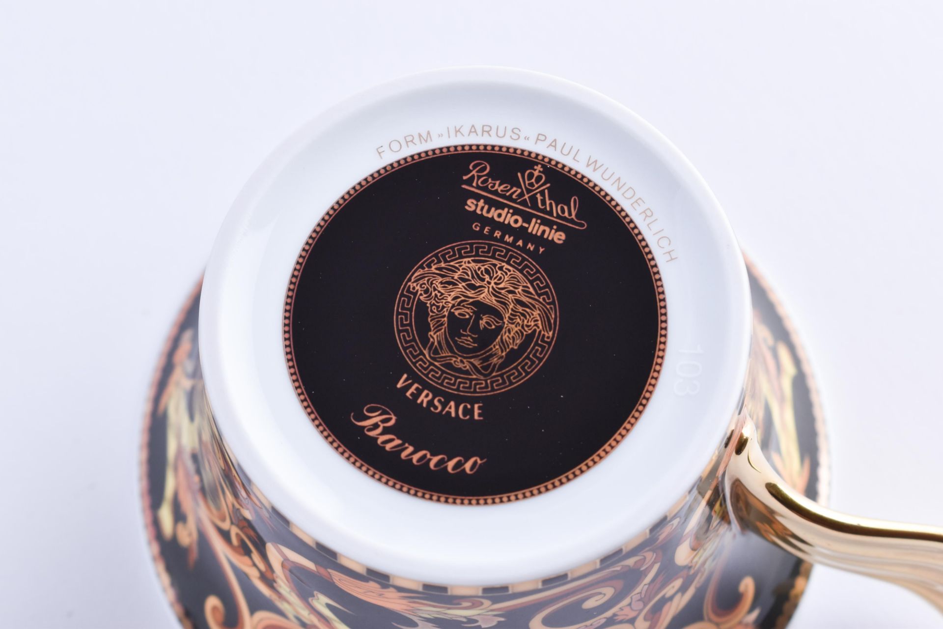 Teegedeck/ Kaffeegedeck Rosenthal Versace Barocco Medusa - Bild 4 aus 4