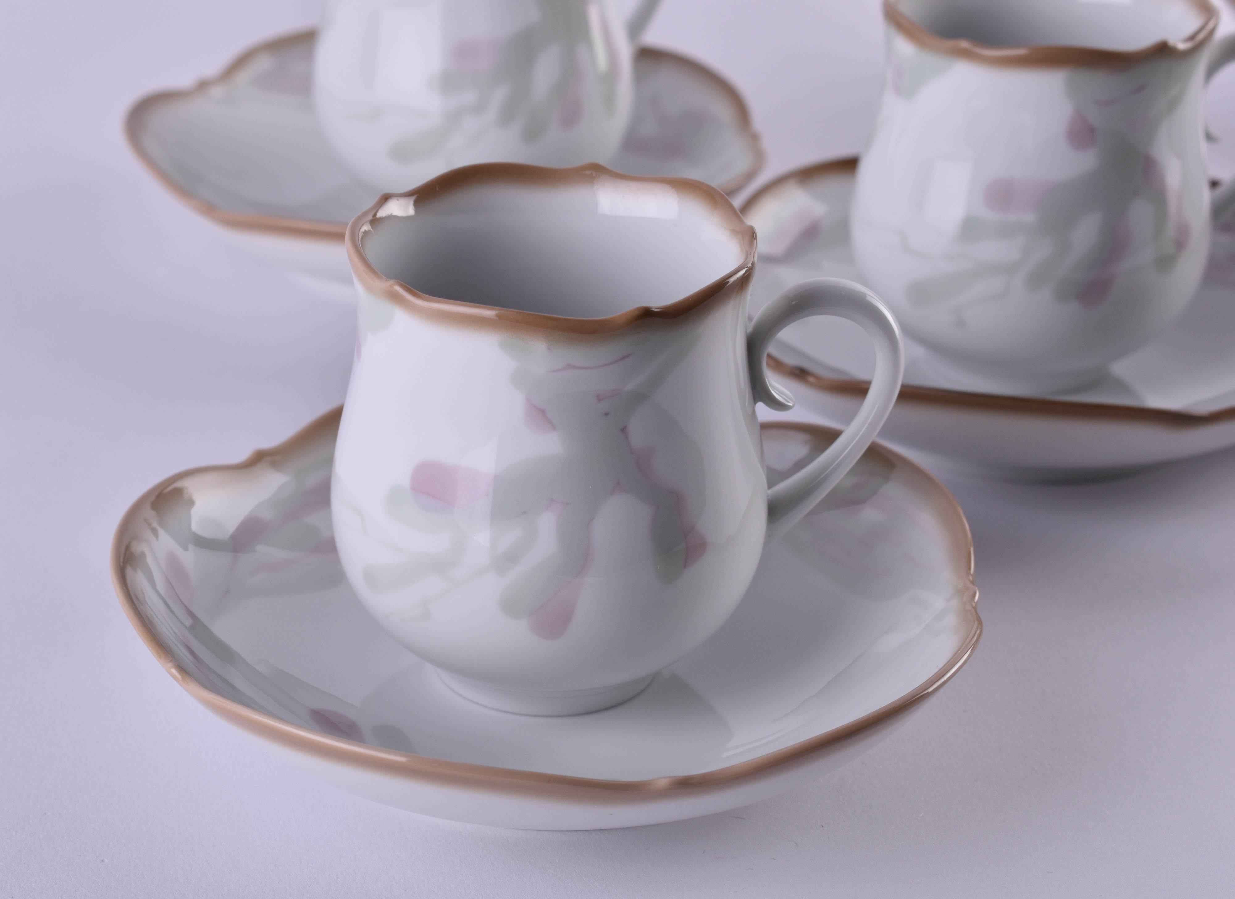 6 cups & 6 saucers Meissen - Image 2 of 4