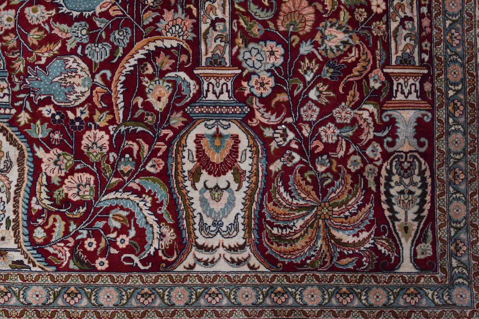 Silk carpet Hereke - Image 2 of 5