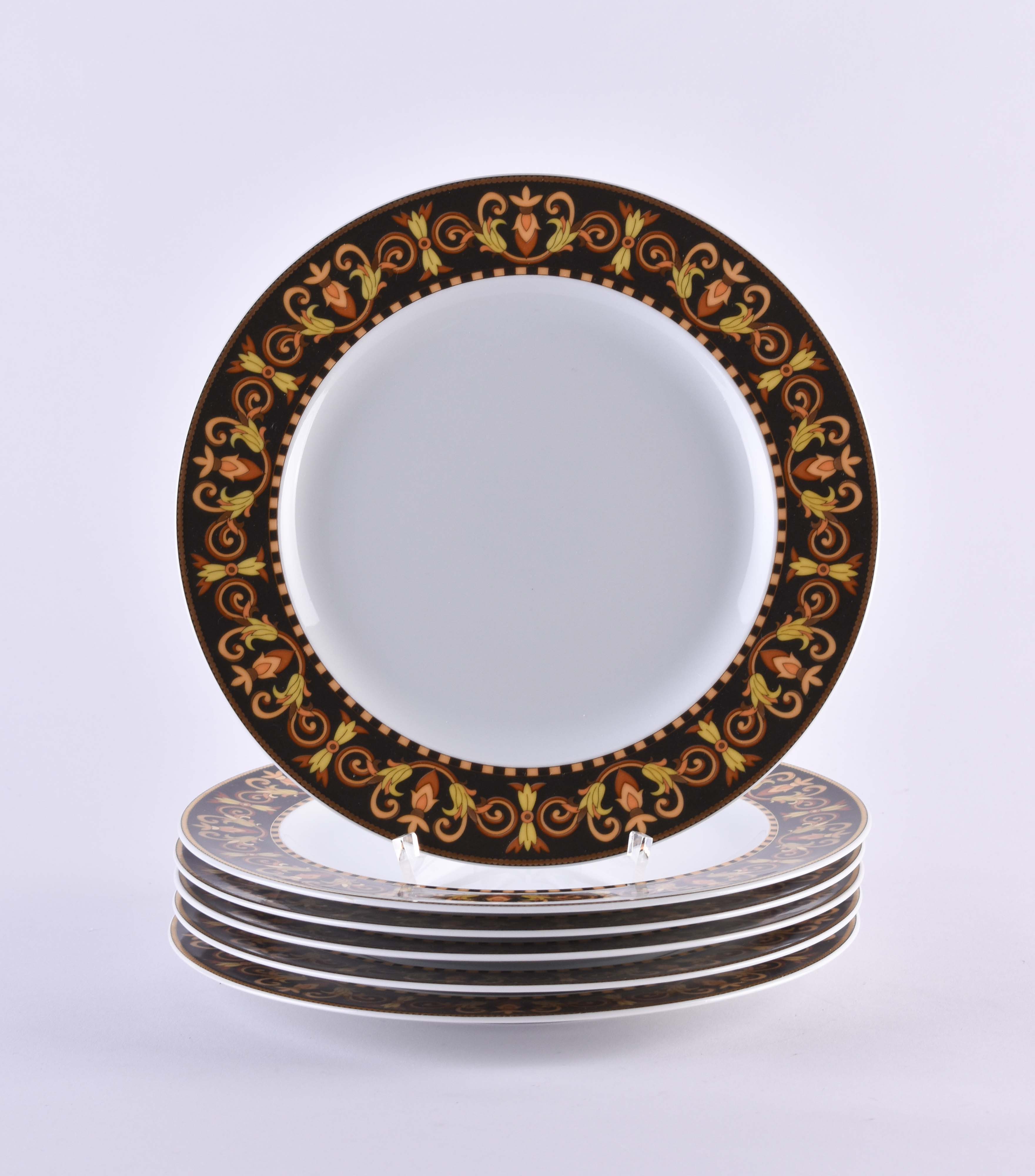 6 dinner plates Rosenthal Versace Barocco 