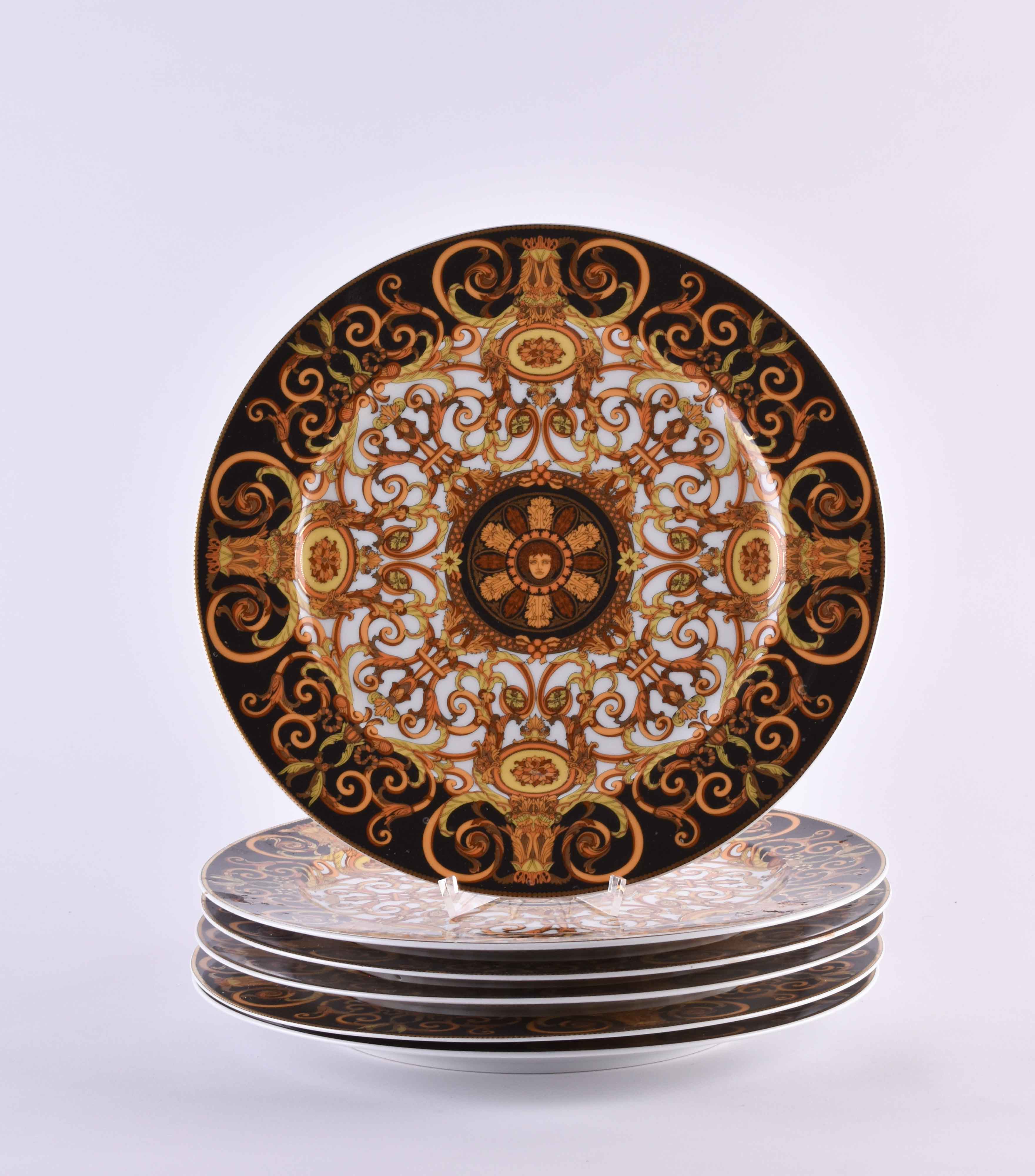 6 Rosenthal Versace Barocco Medusa place plates