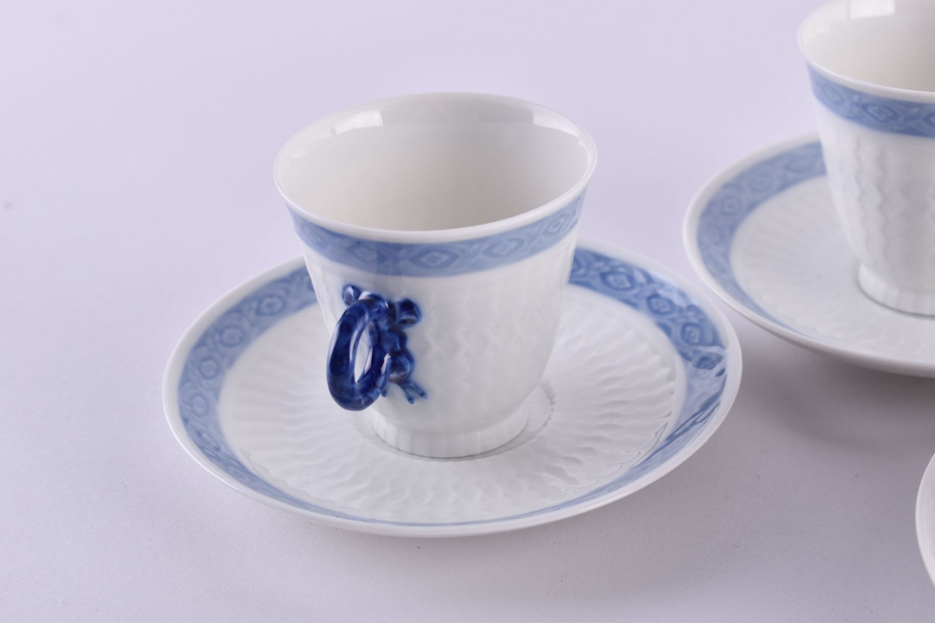 4 cups & 4 saucers Royal Copenhagen - Image 3 of 6