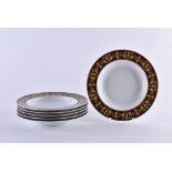 6 soup plates Rosenthal Versace Barocco 