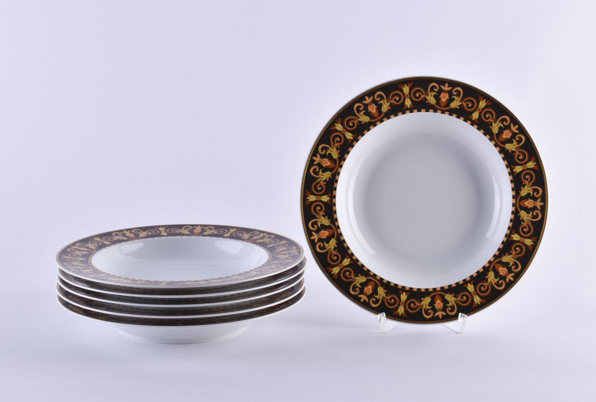 6 soup plates Rosenthal Versace Barocco 