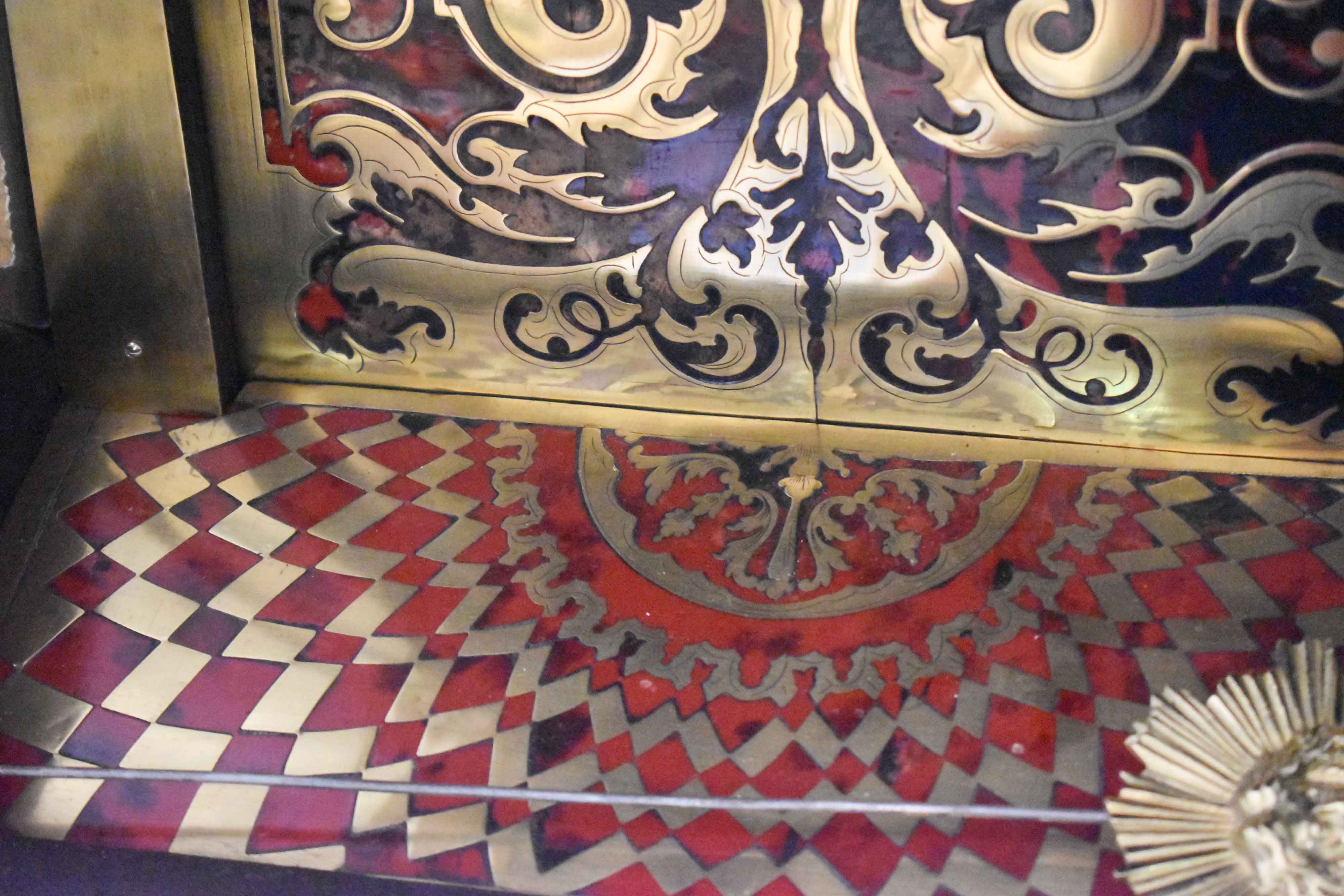 large imposing Boulle clock with console, Paris 18th century  - Image 5 of 6