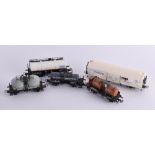 A group of tank wagons/freight wagons, Piko and others