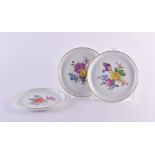 3 Meissen wall plates