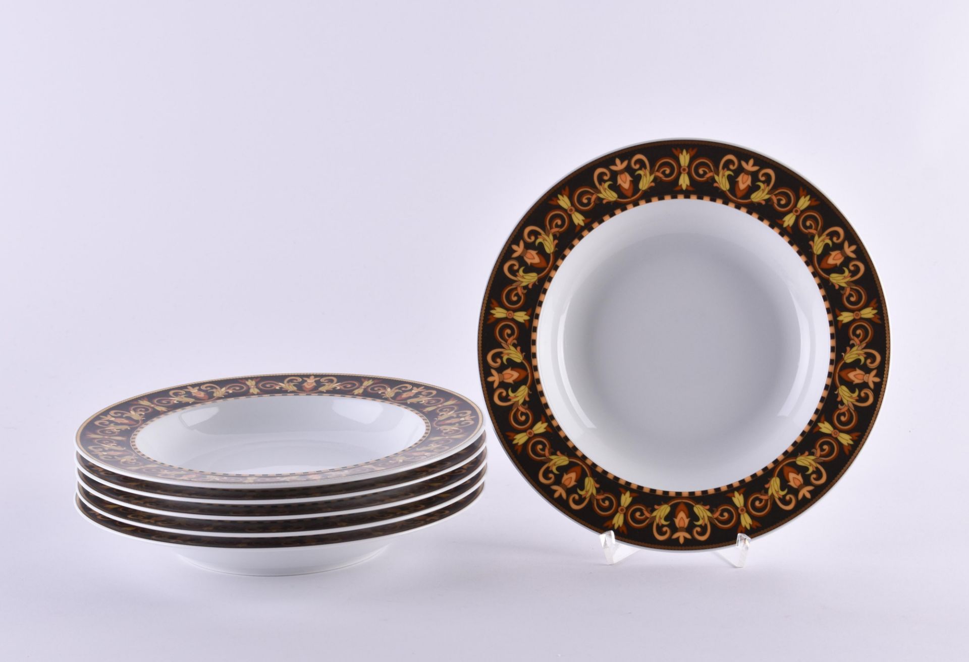 6 Suppenteller Rosenthal Versace Barocco 