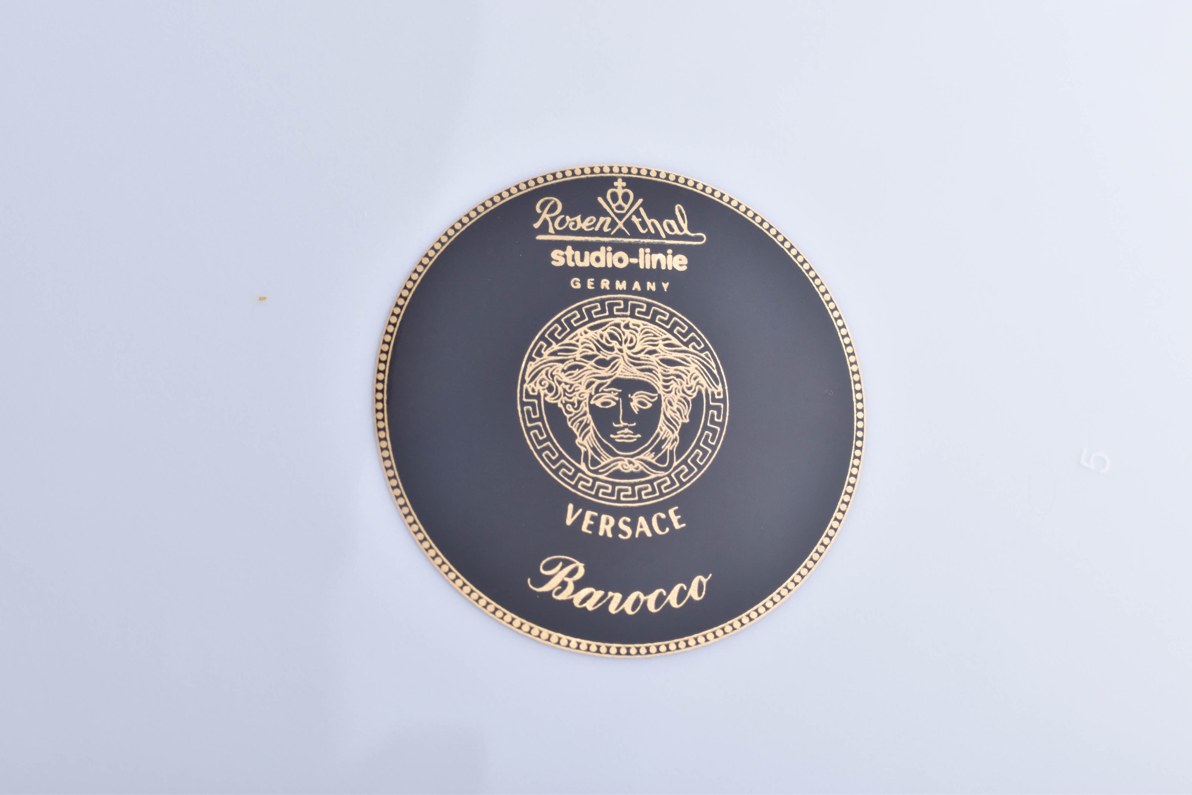 6 Rosenthal Versace Barocco Medusa place plates - Image 6 of 6