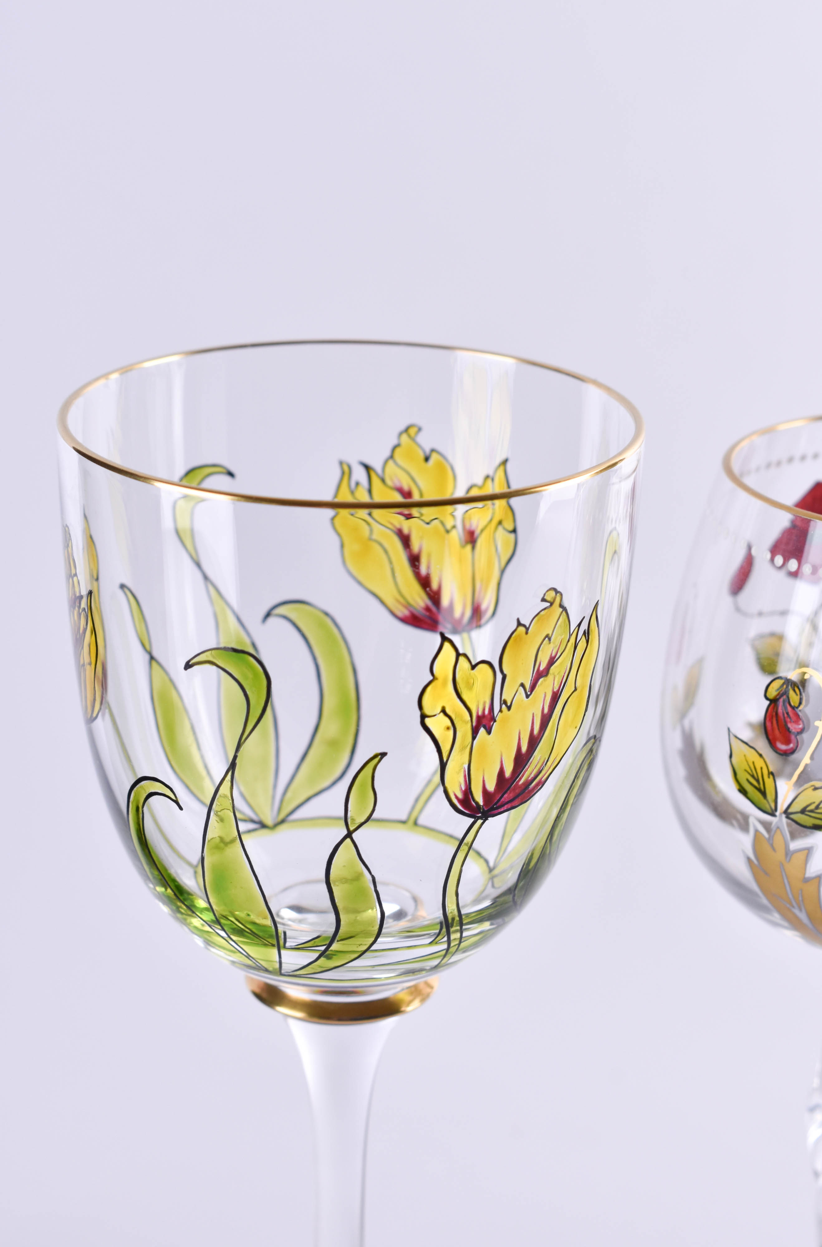 4 Theresienthal wine glasses - Image 2 of 4