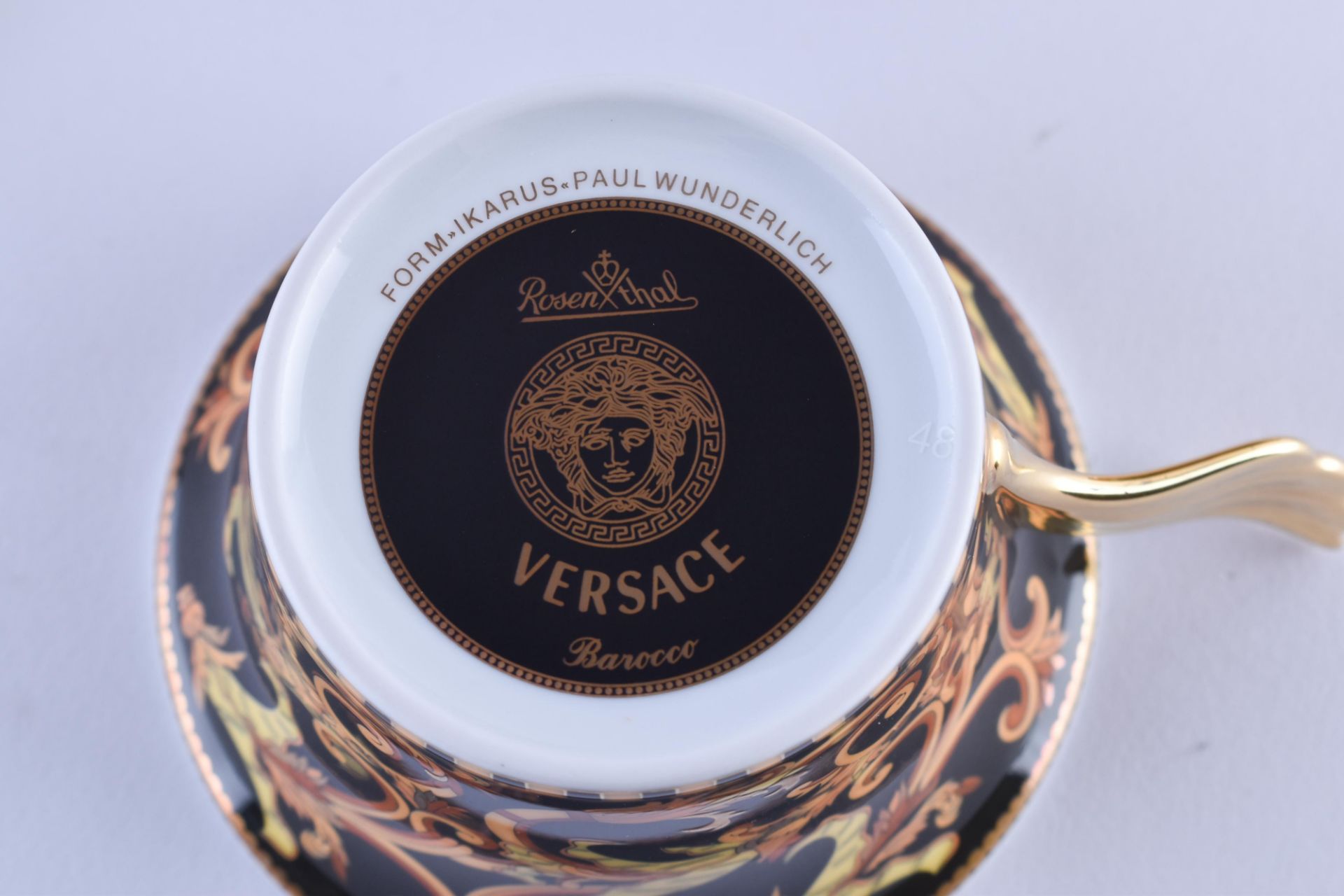 Teegedeck/ Kaffeegedeck Rosenthal Versace Barocco Medusa - Bild 4 aus 4