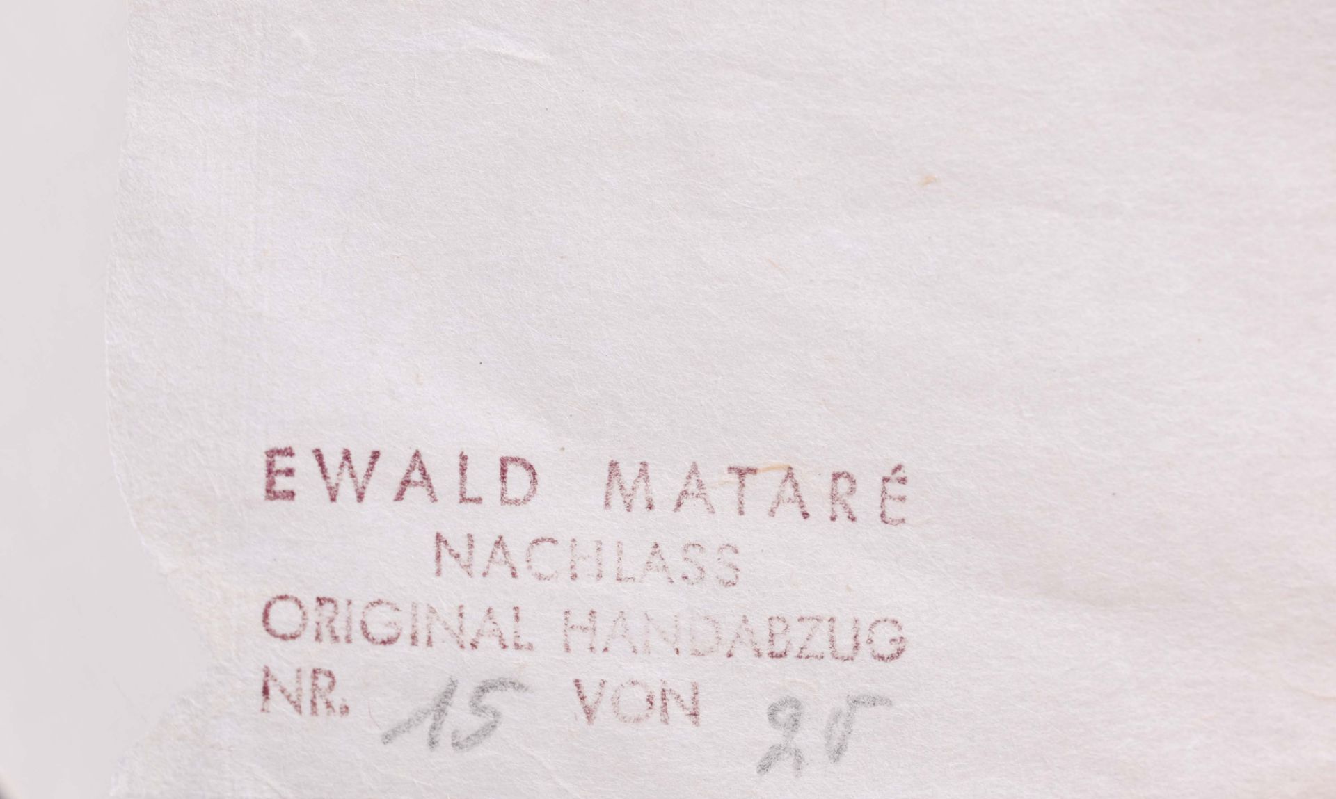 Ewald MATARÉ (1887-1965) - Bild 3 aus 3
