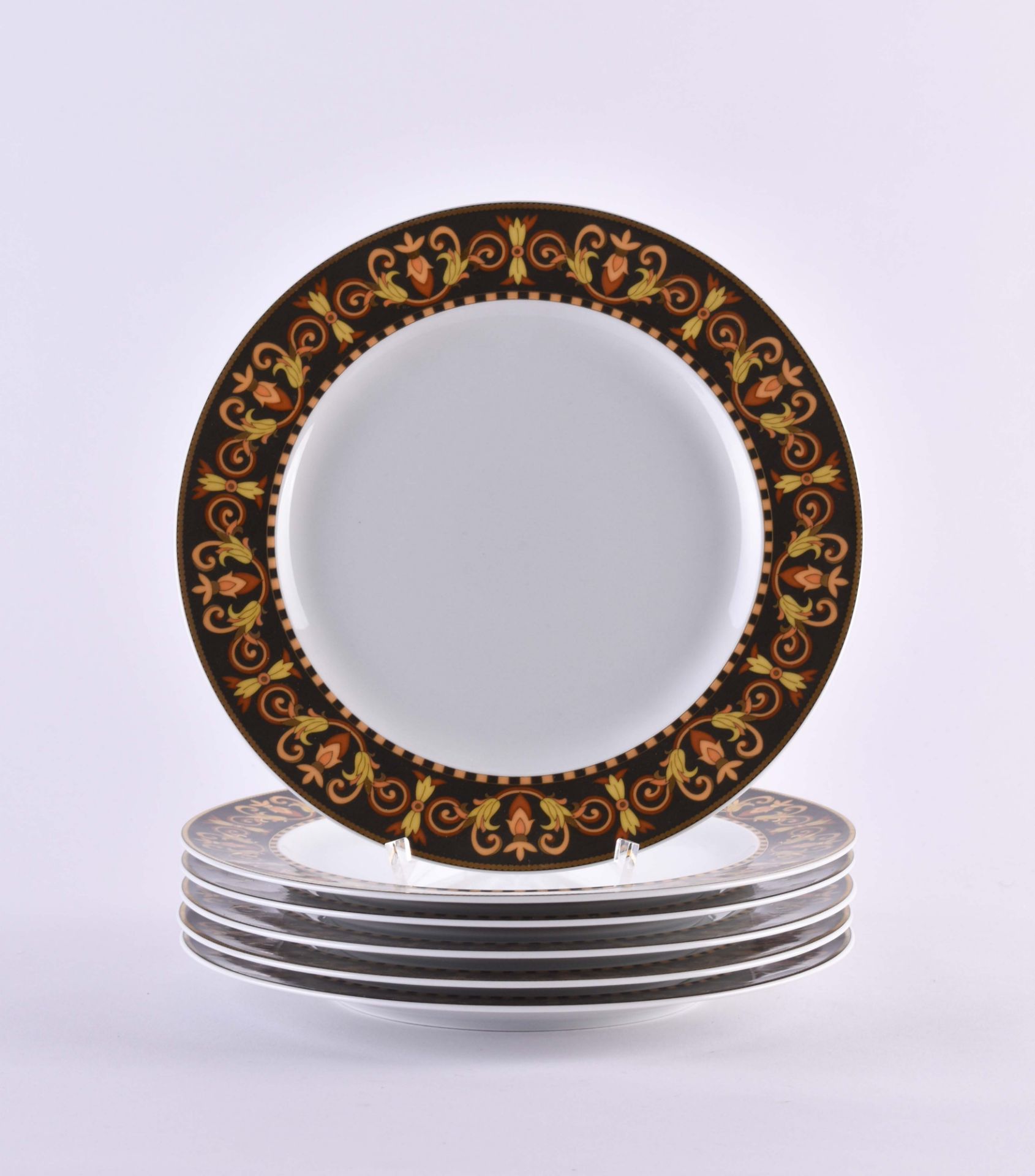 6 dinner plates Rosenthal Versace Barocco 
