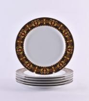 6 Speiseteller Rosenthal Versace Barocco 