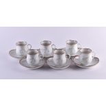 6 cups & 6 saucers Meissen