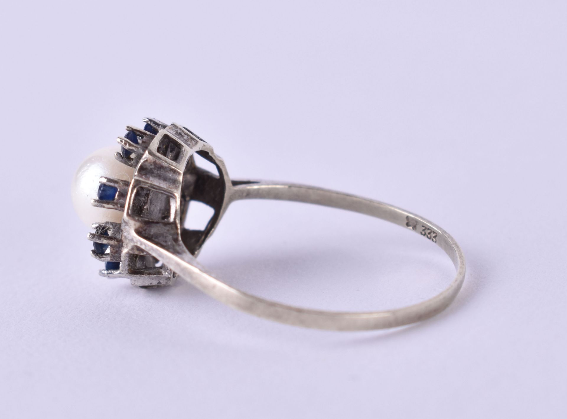 Pearl sapphire ring - Image 3 of 3