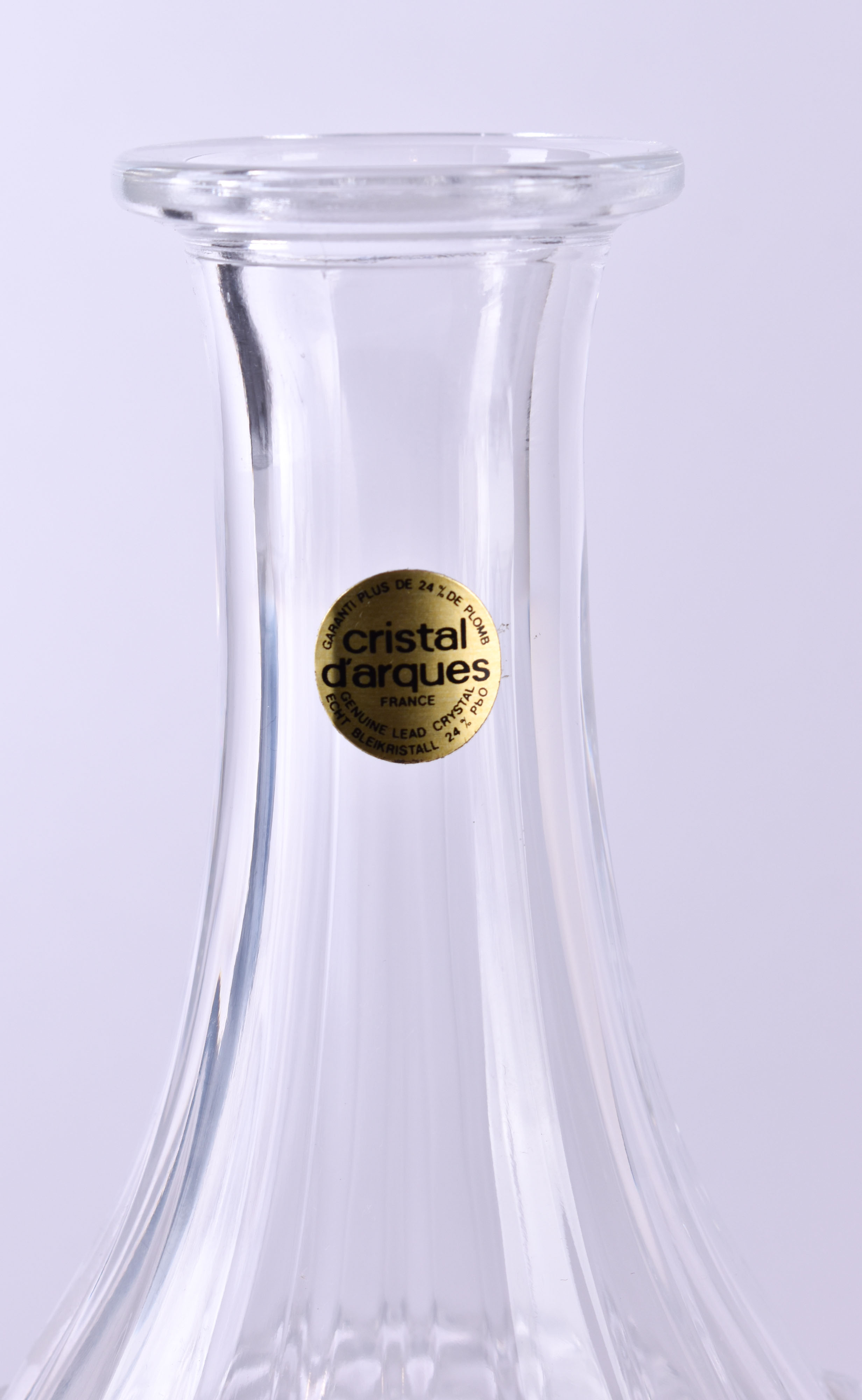 Cristal d'Arques liqueur carafe - Image 2 of 3