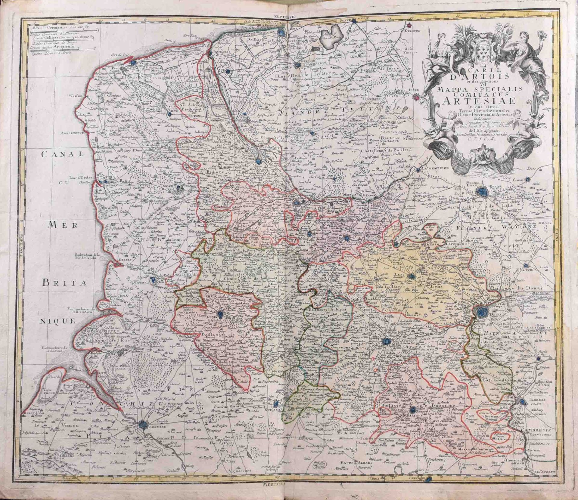 2 maps of France mid 18th century