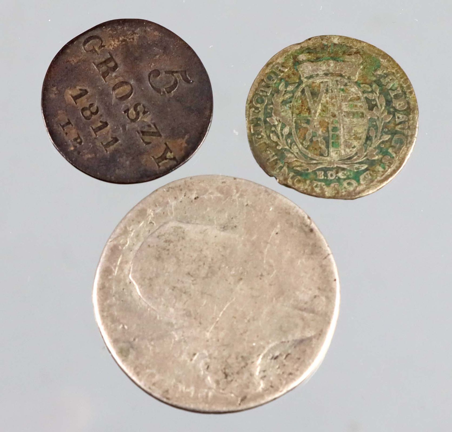 3x Sachsen Friedrich August III. / I. 1763-1819 - Bild 2 aus 2