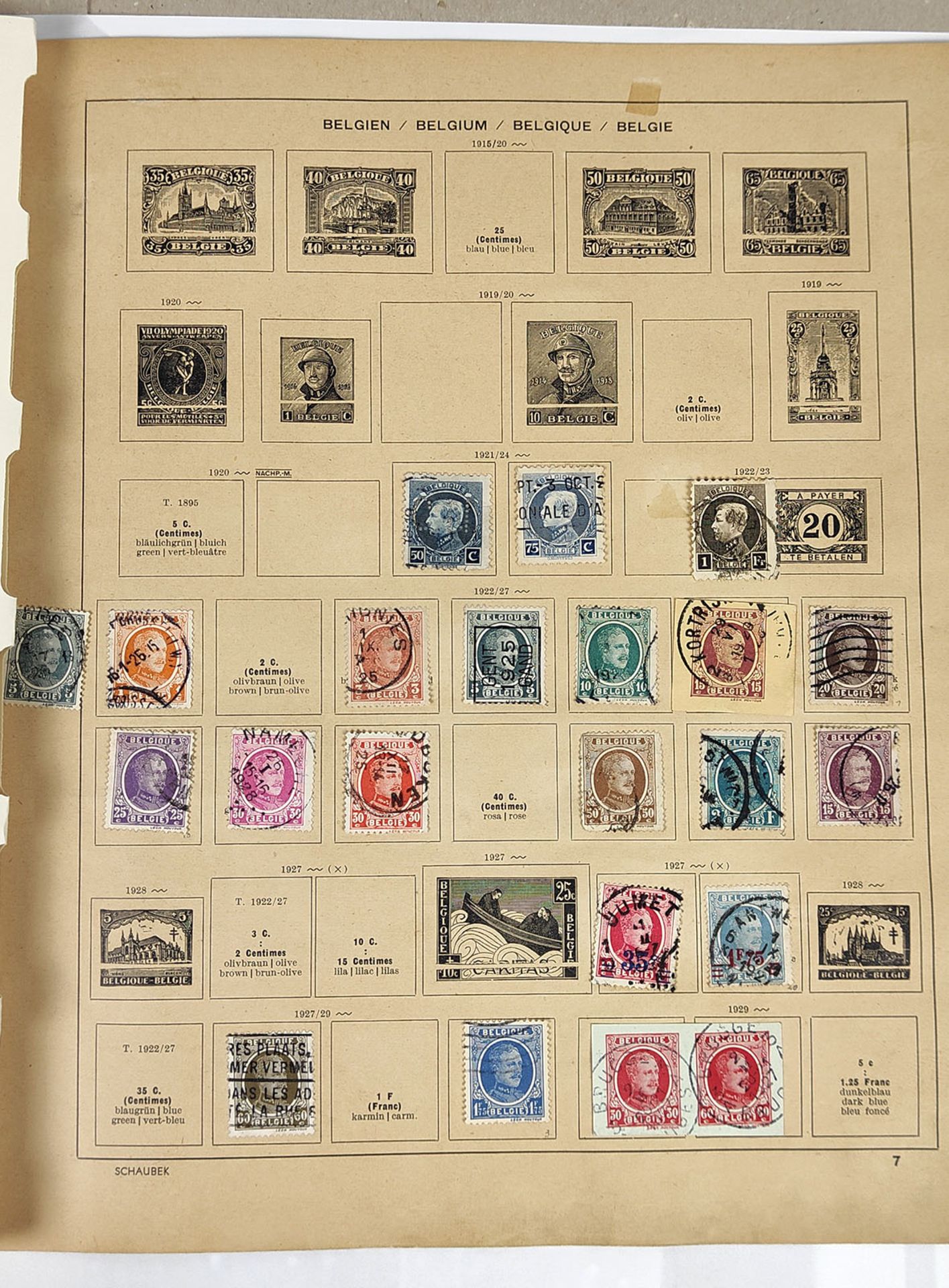 Sammlung Briefmarken Belgien, Niederlande 1867/1937 - Image 4 of 6