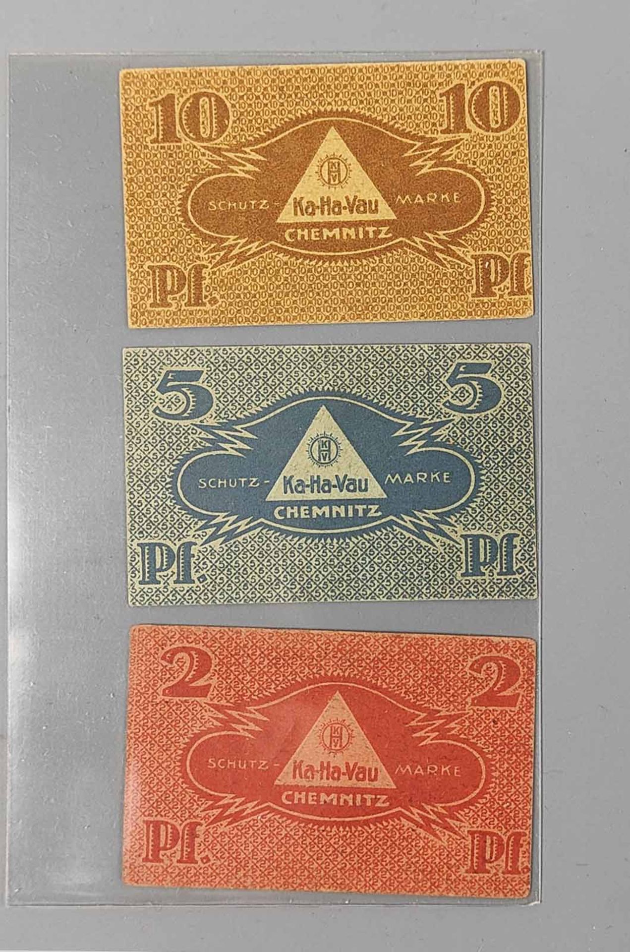 2, 5 und 10 Pfennig Kolonialwaren-Handels-Verein - Image 2 of 2