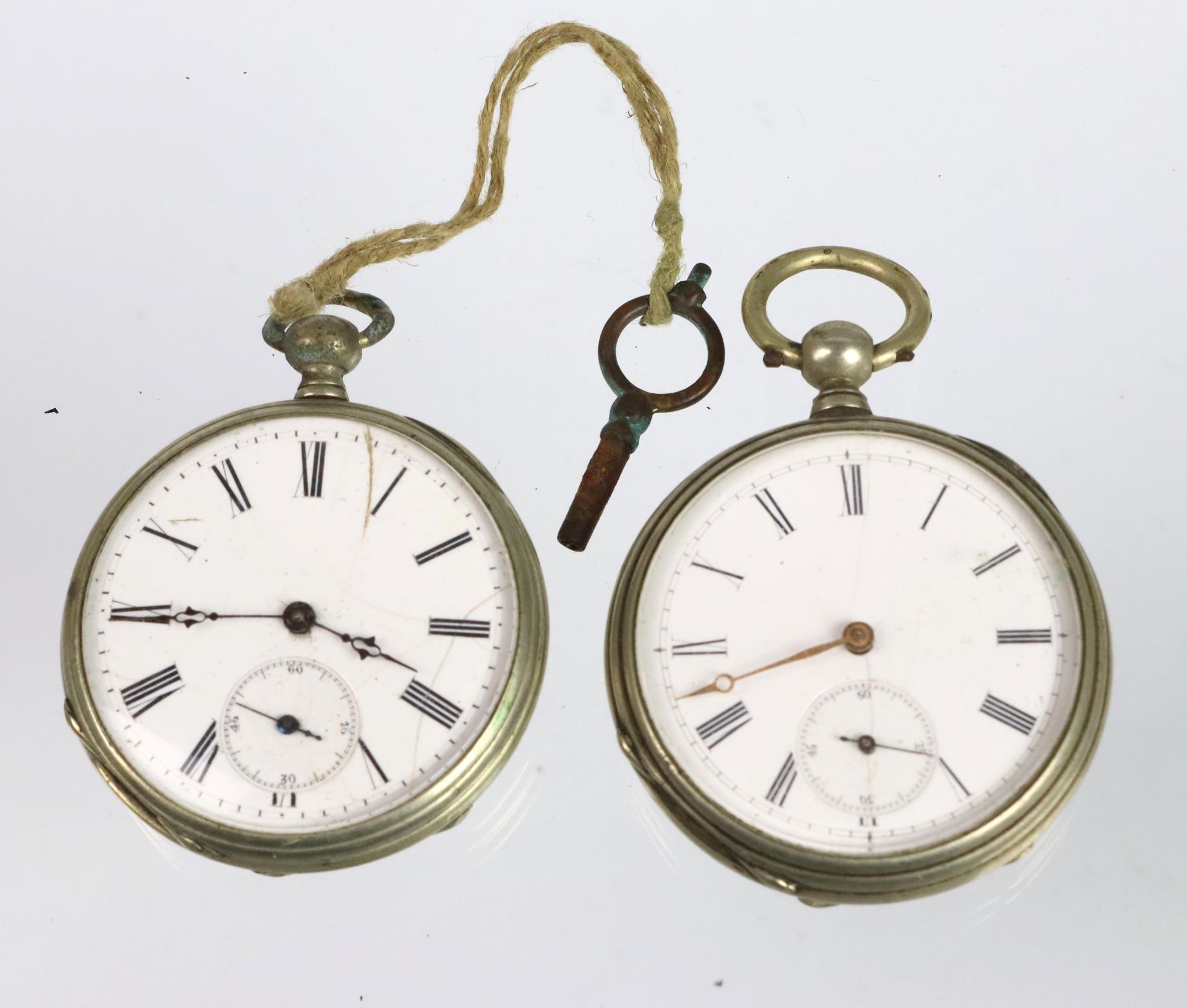 2 Schlüssel Taschenuhren um 1880