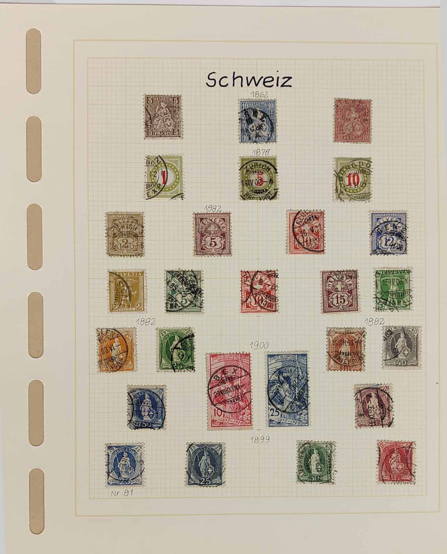 Sammlung Briefmarken Österreich, Schweiz ab 1862 - Bild 4 aus 4