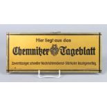 *Chemnitzer Tageblatt* Werbeschild