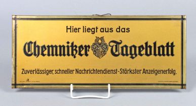 *Chemnitzer Tageblatt* Werbeschild