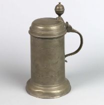 Biedermeier Walzenkrug Sachsen 1807