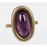 Amethyst Ring vergoldet