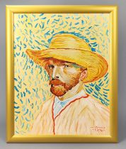 Selbstbildnis nach Vincent van Gogh