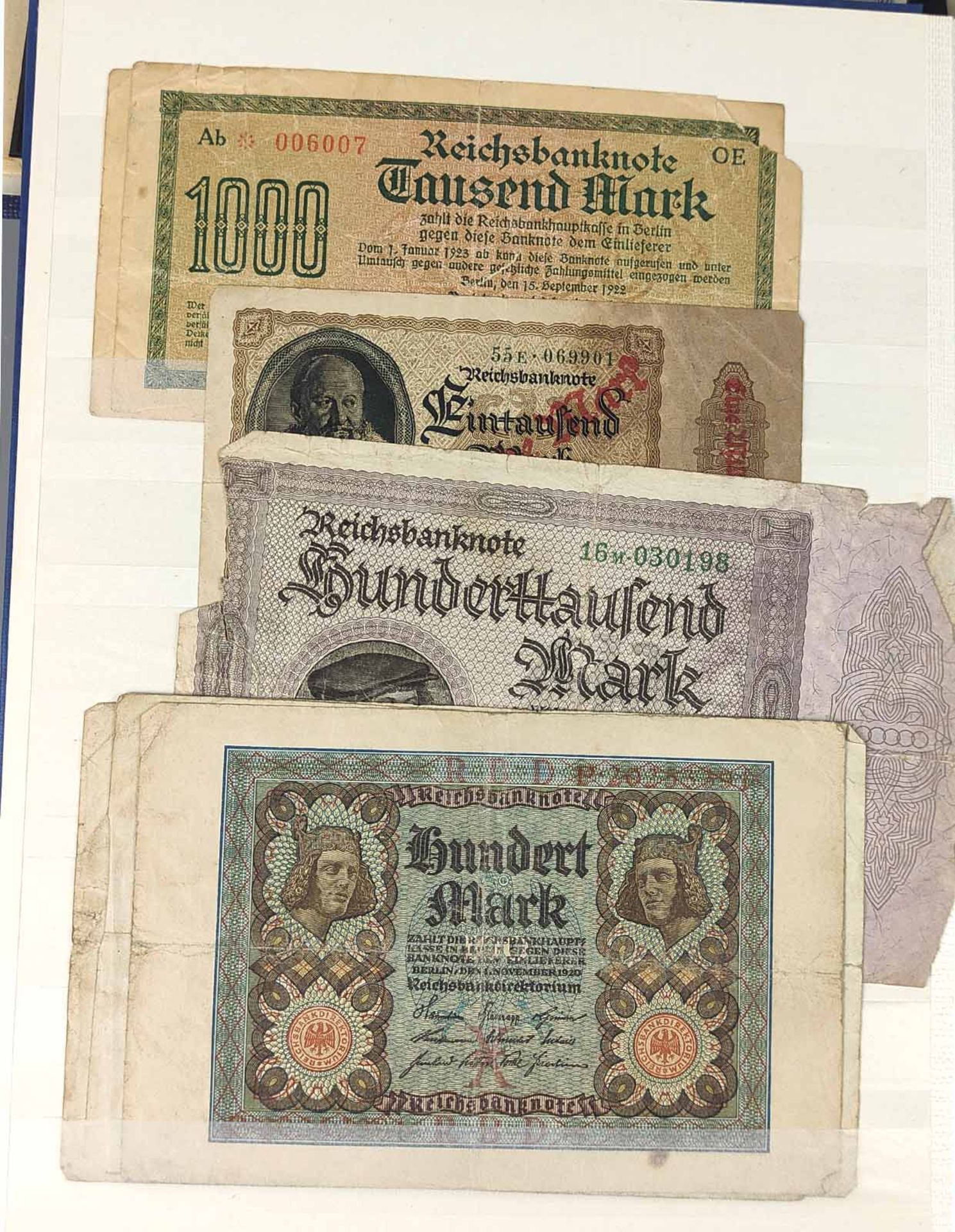 Sammlung Geldscheine u.a. in 2 Alben ab 1906 - Image 3 of 4