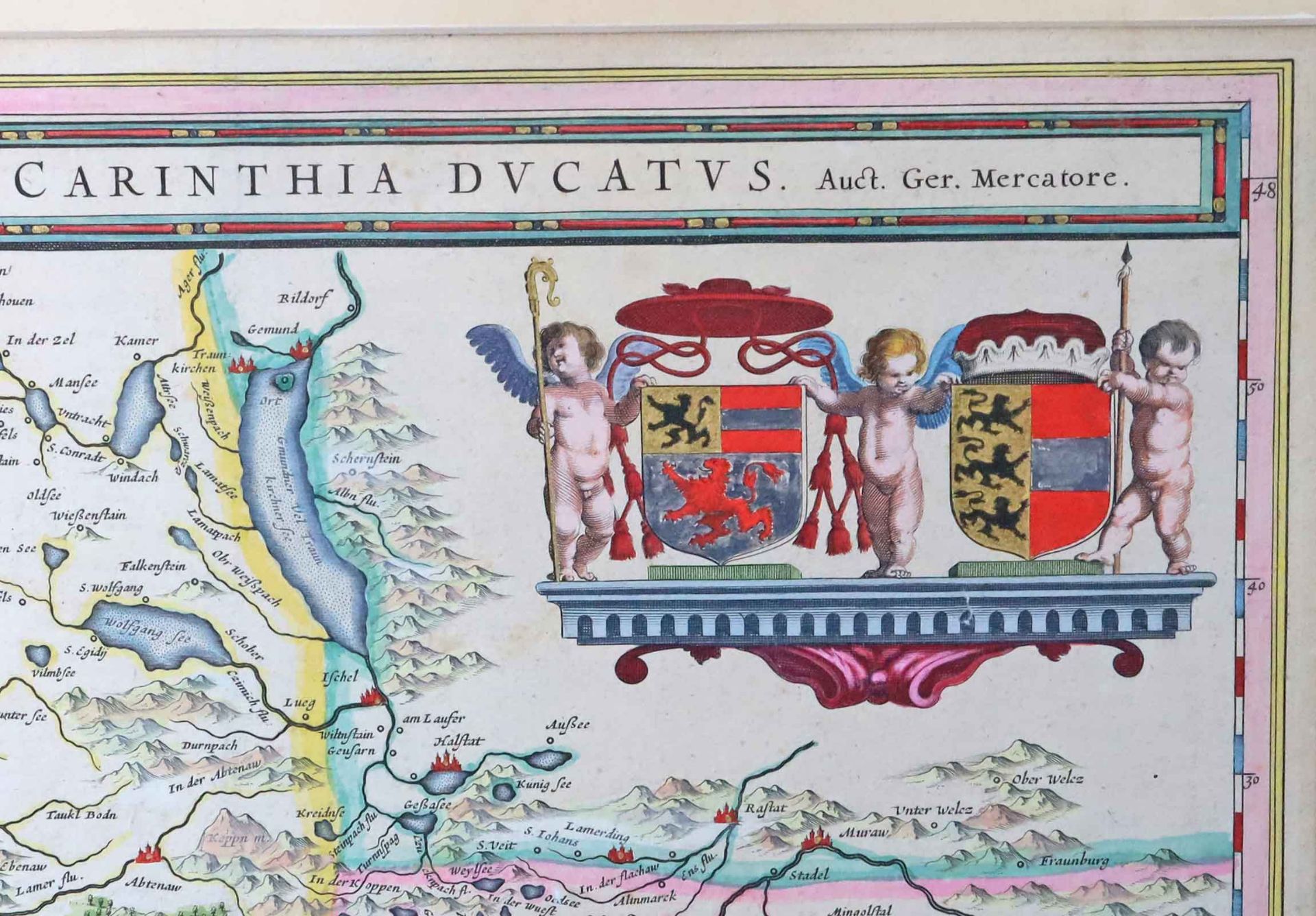 historische Kupferstich Landkarte - Image 2 of 3